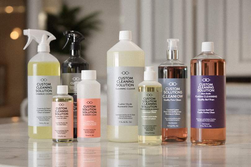 カスタマイズされた洗浄剤ボトル